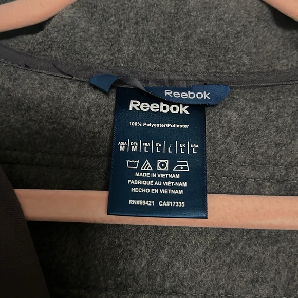 NWOT Reebok Fleece Zip Up - Picture 2 of 2